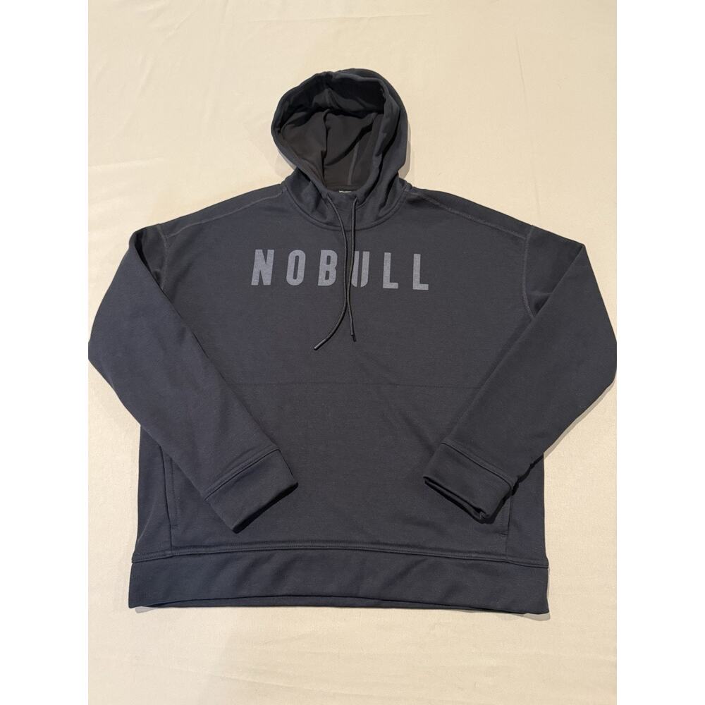 NOBULL Hoodie Sweatshirt Size Small Unisex Fit Black Pullover Gym Training